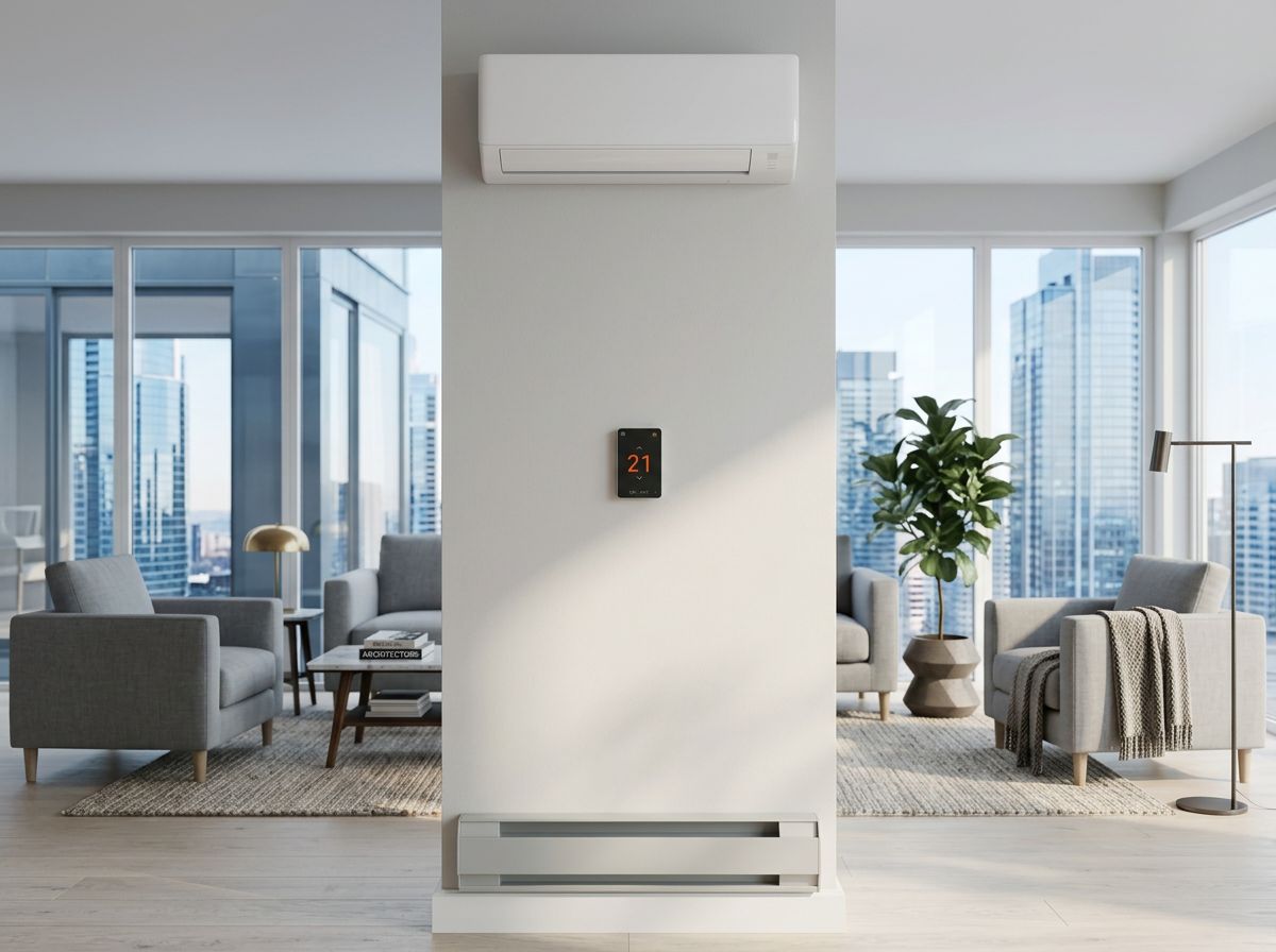 Luxury living room with natural light